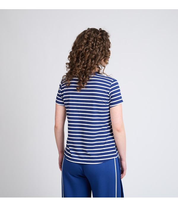 Polera Luna - Rayas Azul 2